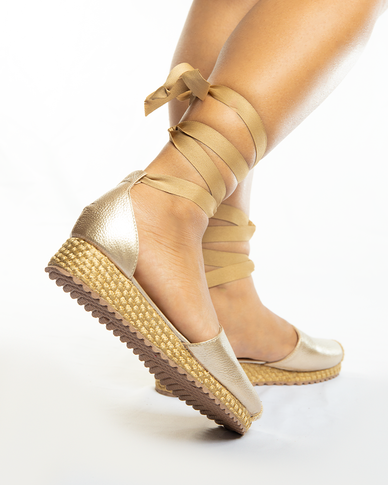 Candela Cintas Cuero Dorado 15mm