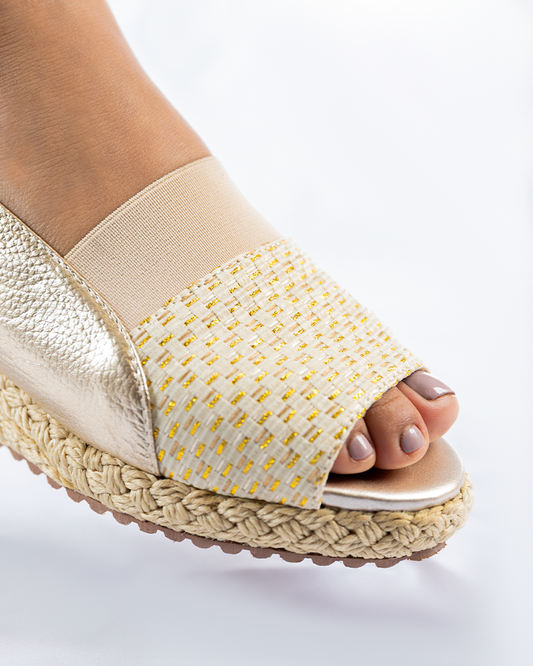 Gardenia Despuntada Destello Dorado 15mm