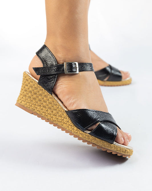 Silueta Cuero Negro 45mm