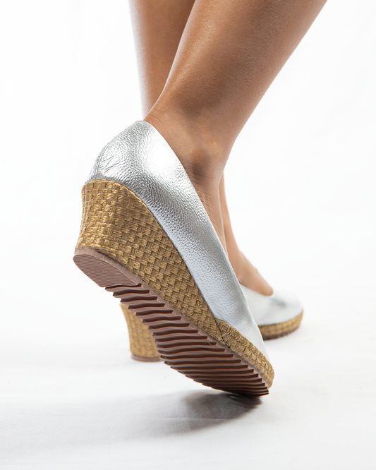 Valentina Cuero Plateado 45mm