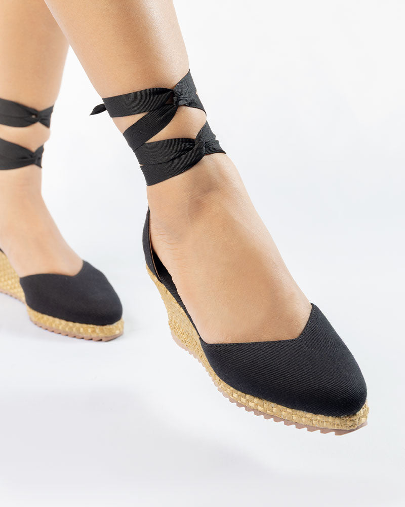 Cayetana Lona Negro Cintas 55mm