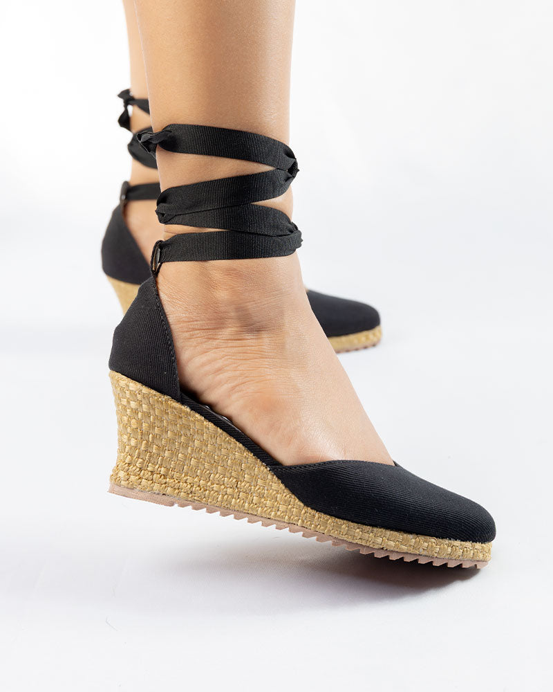 Cayetana Lona Negro Cintas 55mm