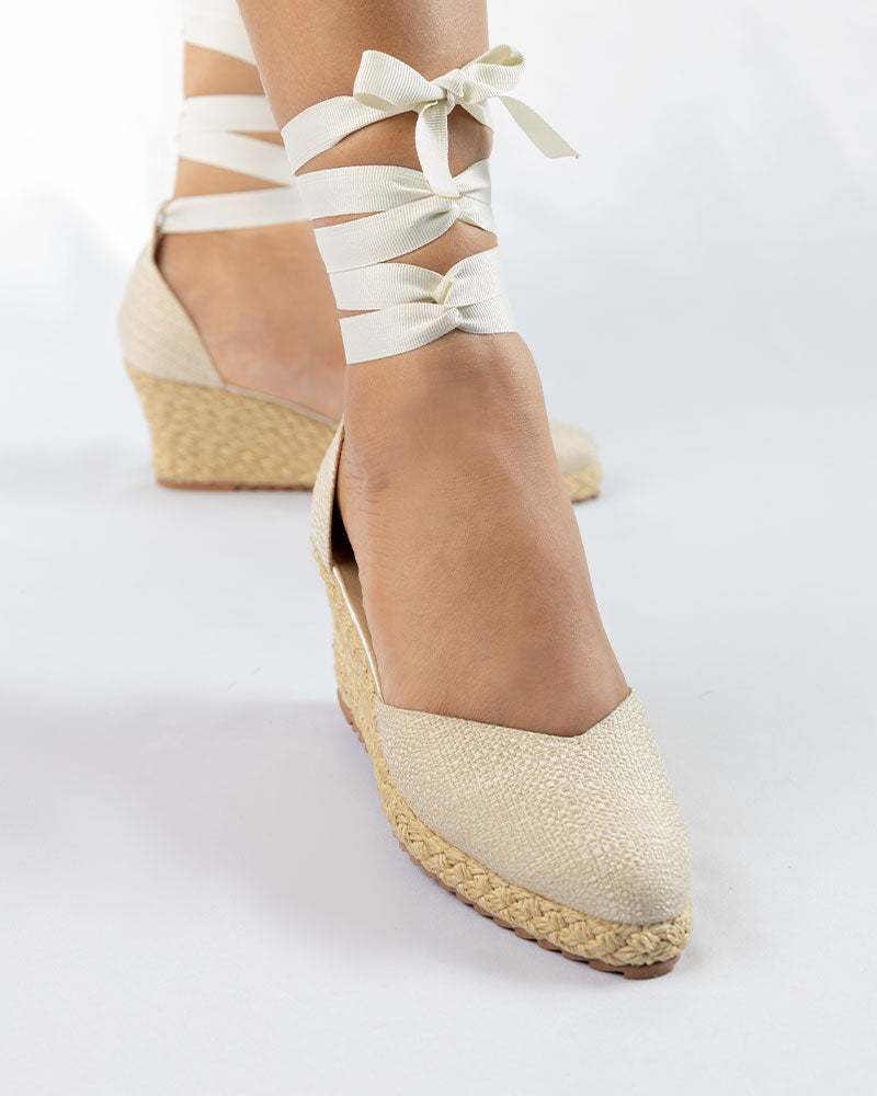 Cayetana Cintas Yute Trigo 55mm