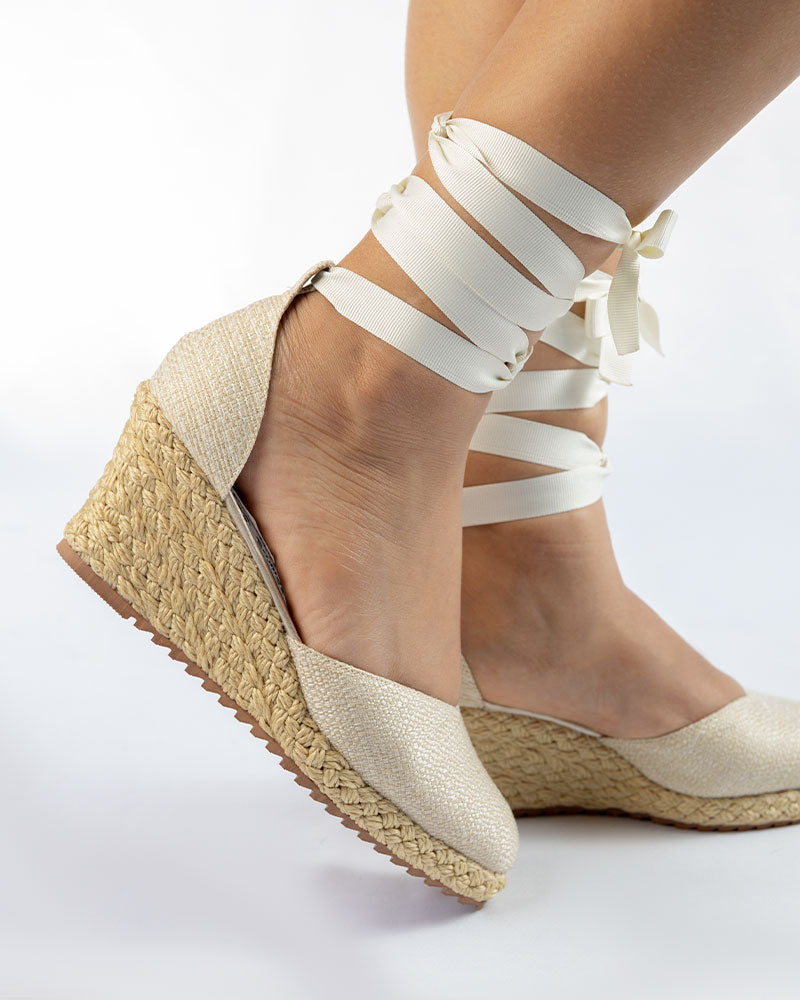 Cayetana Cintas Yute Trigo 55mm