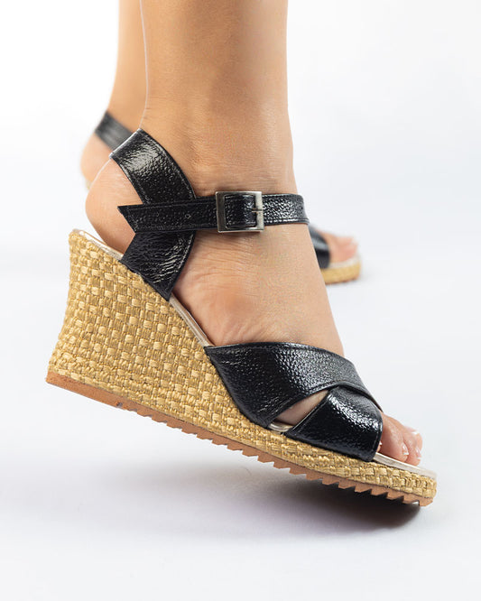 Silueta Cuero Negro 65mm