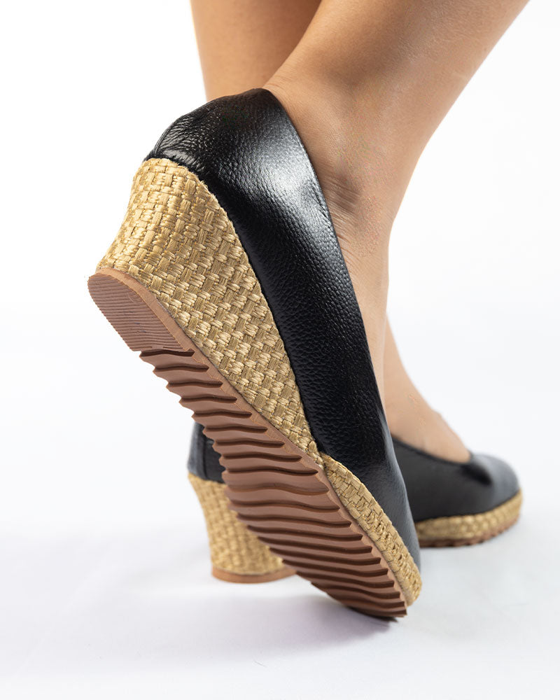 Valentina Cuero Negro 45mm